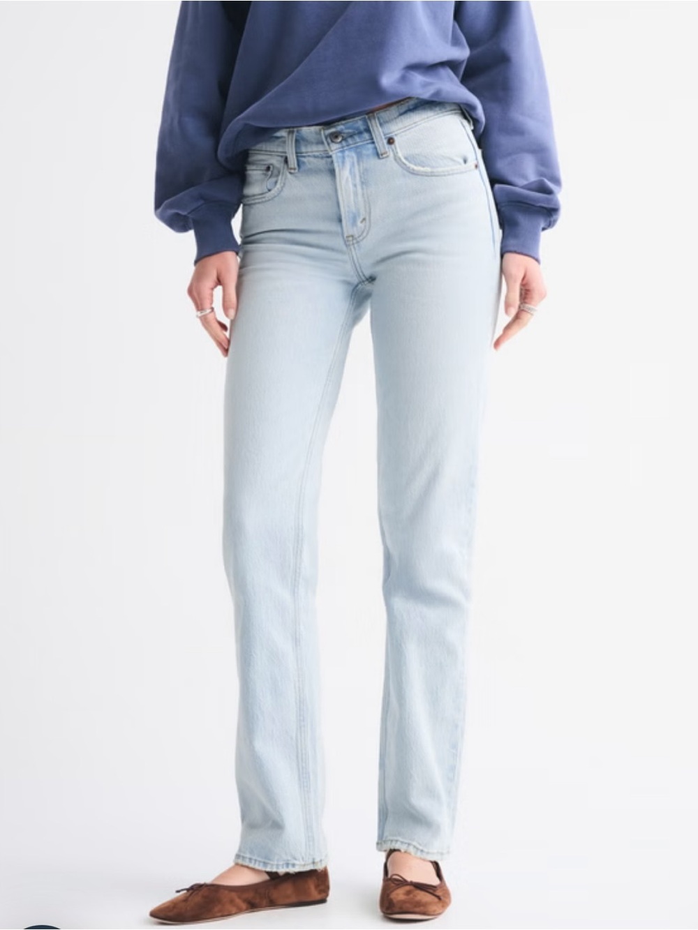 Abercrombie & Fitch Light Blue Straight Leg Jeans